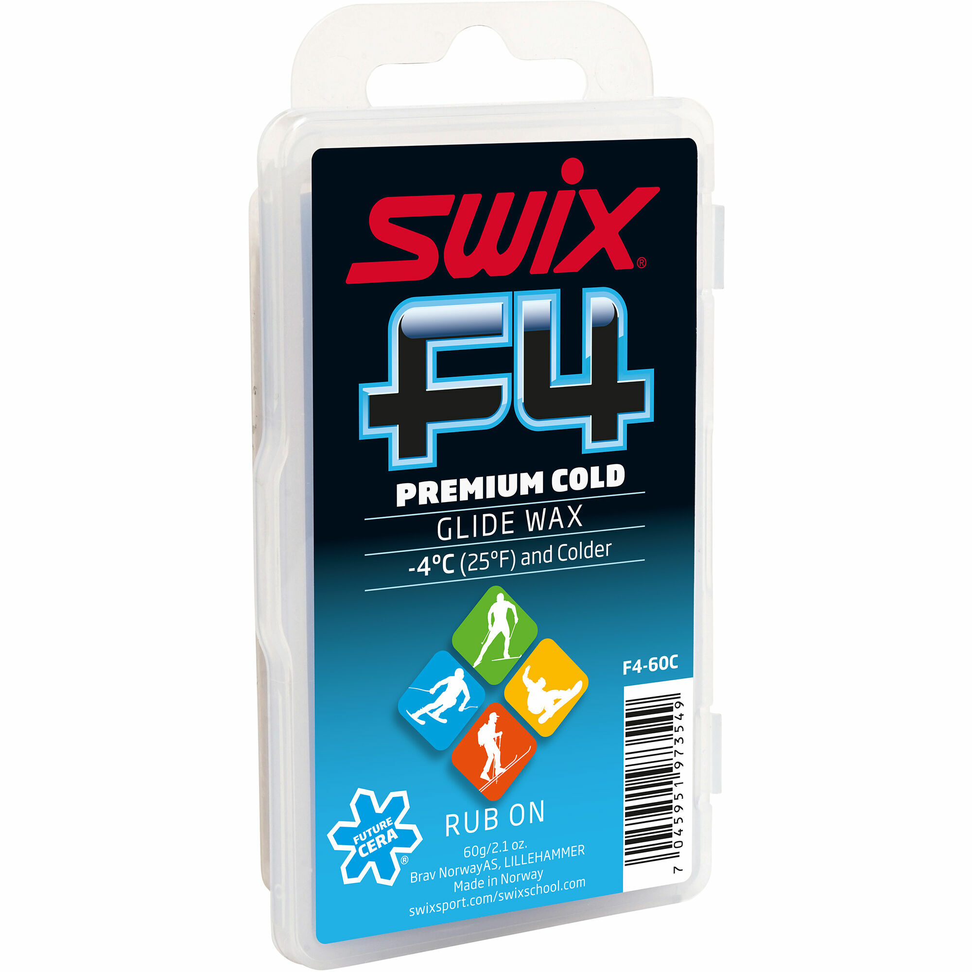SWIX F4-60C-N Glidewax 60g, no cork