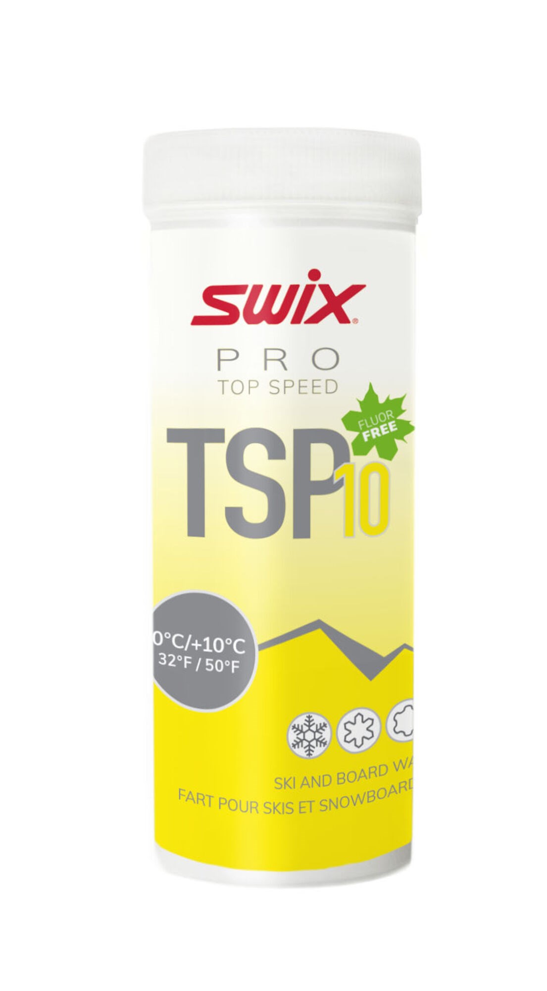 SWIX TSP10 Yellow, 0°C/+10°C, 40g